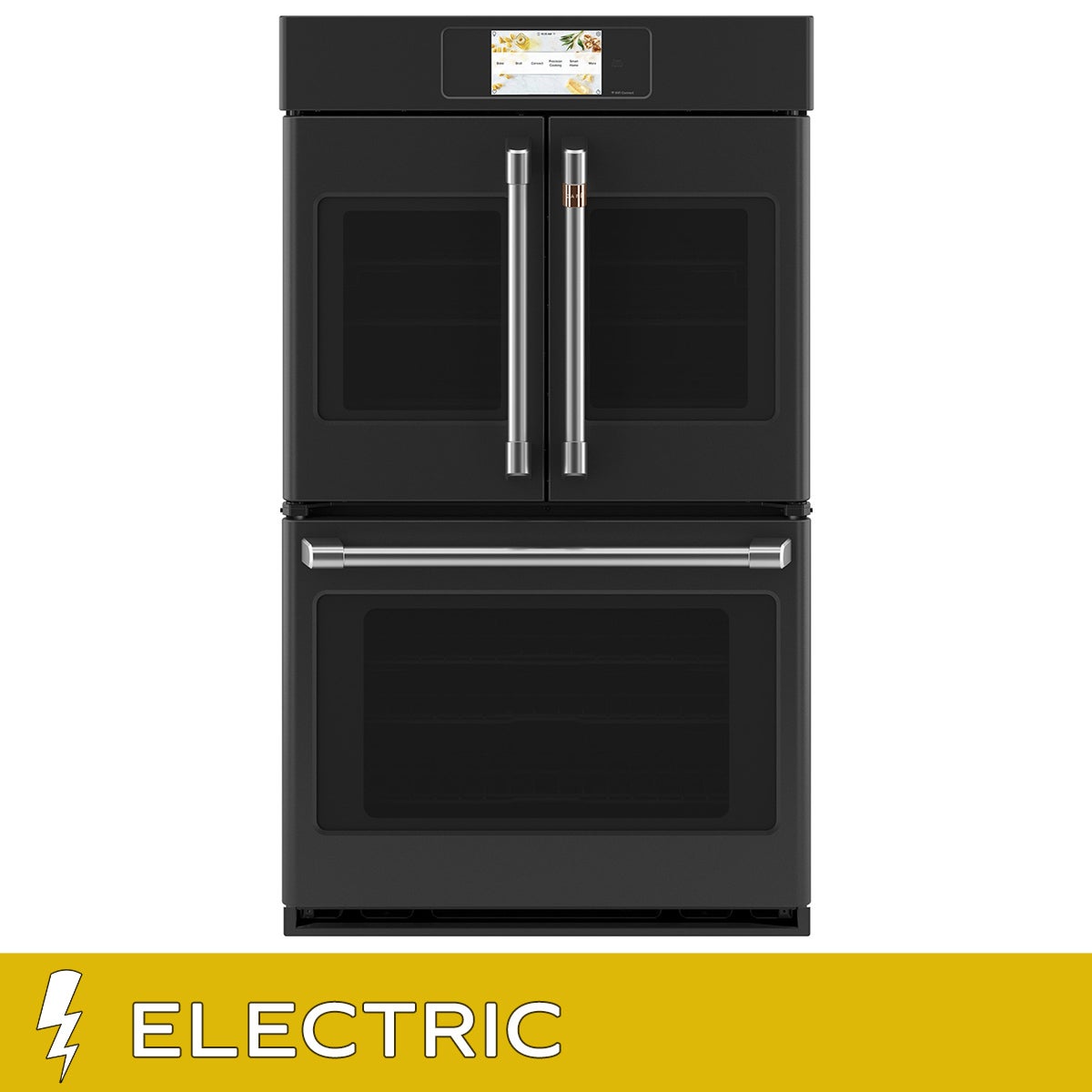 Café 30 in. 10 cu ft. Electric French-Door Double Wall Oven with True European Convection