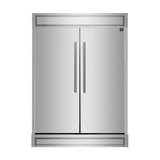 Forno Maderno 60 in 27.6 cu ft Side by Side Refrigeration Pair with Convertible Refrigerator and Freezer and 60 in Decorative Trim Kit