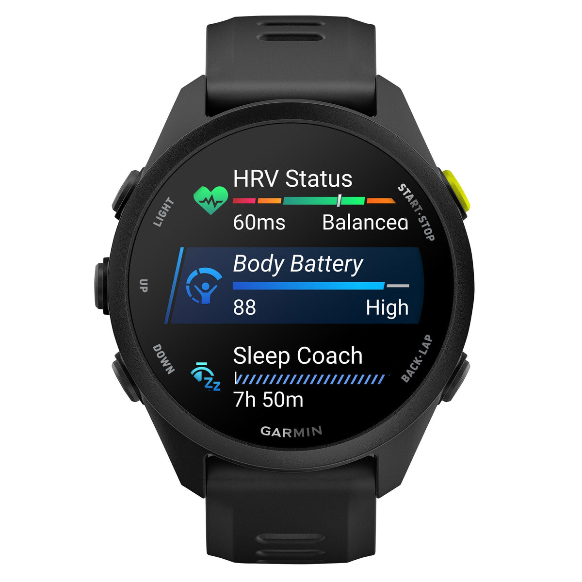 Garmin Forerunner 70 Smartwatch, includes USB-C and USB-A Charging Cables