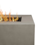 Real Flame Aegean Steel 50 in. Rectangle Fireplace