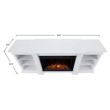 Real Flame Eliot Grand White Media Electric Fireplace