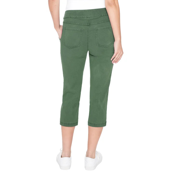 Up! Women’s Garment Wash Pull-on Capri