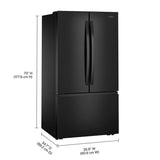 Whirlpool 36 in. 31 cu ft. Standard Depth French Door Refrigerator with Interior Water Dispenser