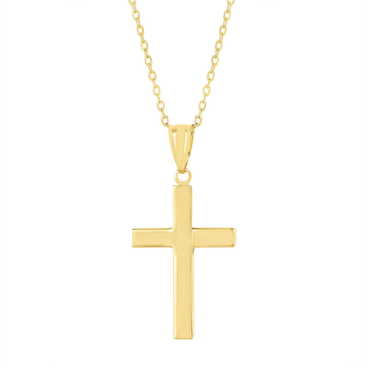 High Polish Cross Pendant