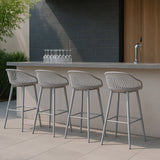 Patioflare Plus Collection Outdoor Barstools 4-pack