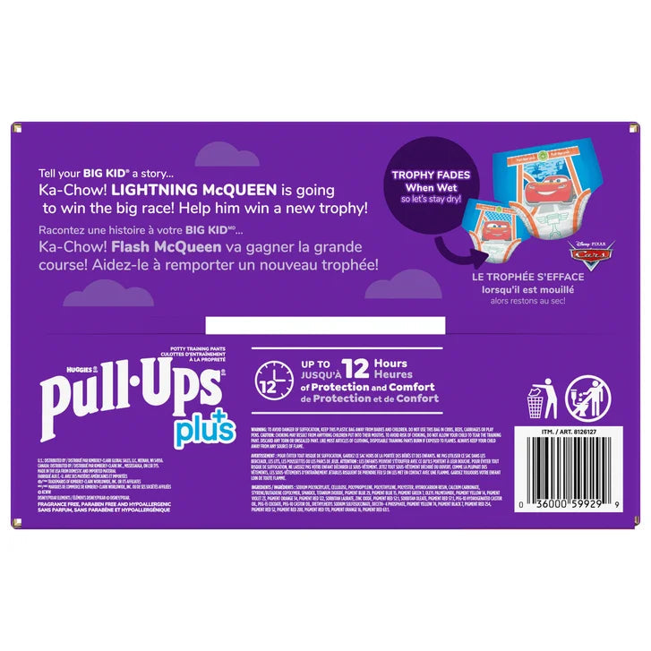 Huggies Pull-Ups Plus Training Pants Boy, 2T to 6T