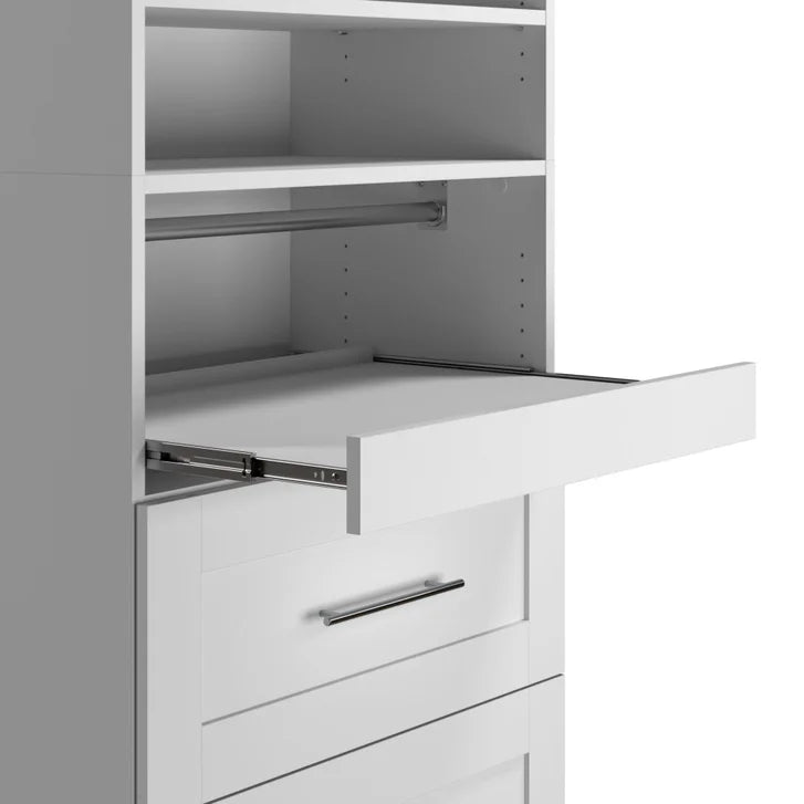 Bestar Boutique Queen Wall Bed 2-piece Set with Pull-out Shelf