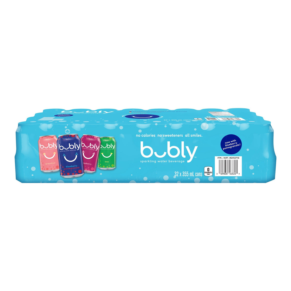Bubly Sparkling Water Beverage Variety, 355 mL 32-pack