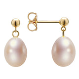 6.5 – 8 mm Cultured Freshwater Pearl Earrings and Necklace Set