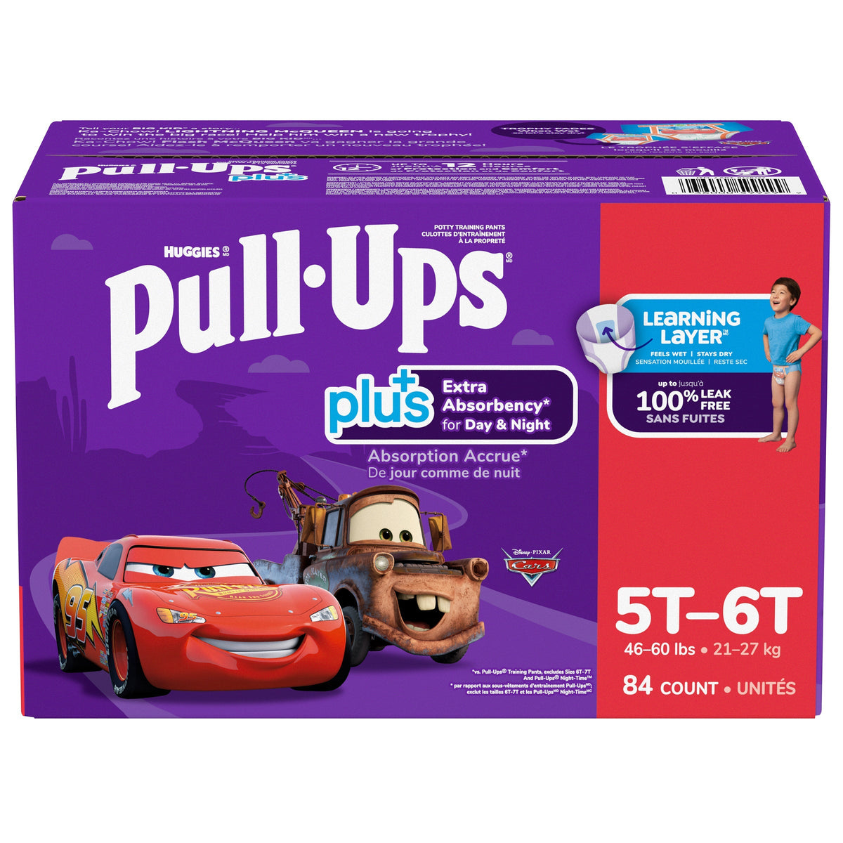 Huggies Pull-Ups Plus Training Pants Boy, 2T to 6T