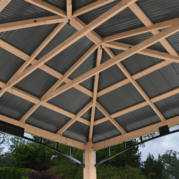 Yardistry Gazebo 12 ft. × 14 ft. with Aluminum Roof