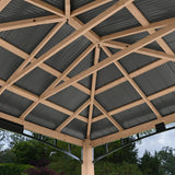Yardistry Gazebo 12 ft. × 14 ft. with Aluminum Roof