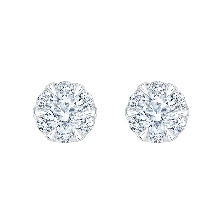 Round Brilliant Diamond Stud Earrings (0.50 ctw)