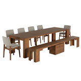 Transformer Table with Bench and 6 Chairs