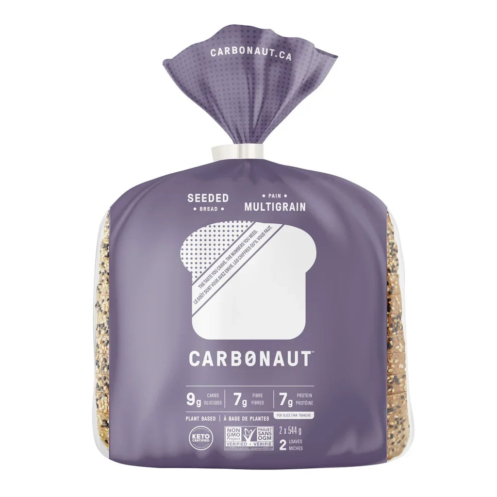 Carbonaut Seeded Keto Bread, 2 x 544 g