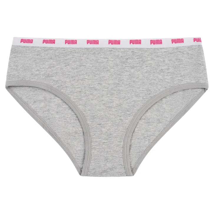 Puma Girls' Cotton Blend Bikini Underwear, 11-Pack