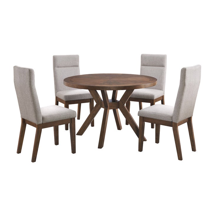 Bayside Furnishings - Kaelyn 5-piece Dining Room Set, 122 cm (48 in.) Diameter