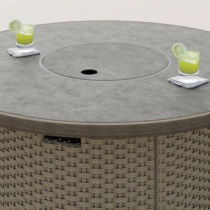 Niko Heritage 5-piece Patio Conversation Set with Fire Table