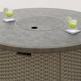 Niko Heritage 5-piece Patio Conversation Set with Fire Table