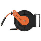 Giraffe Tools Retractable Air Hose Reel with Swivel Bracket and 3/8" x 50 ft (15.24 m) 300 PSI Hybrid Hose