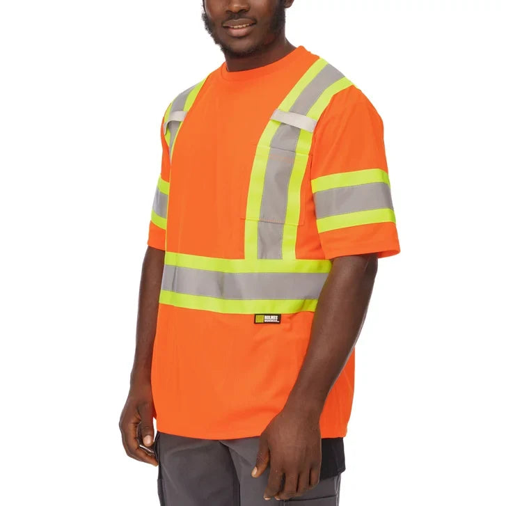 Holmes Workwear High-Visibility Short Sleeve T-Shirt, 3-pack