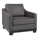 Omni Top-grain Leather Sofa, Loveseat, and Chair