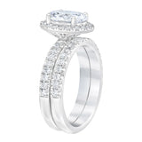 2.33 ctw Oval Cut, VVS2 Clarity, G Colour, Diamond Wedding Set
