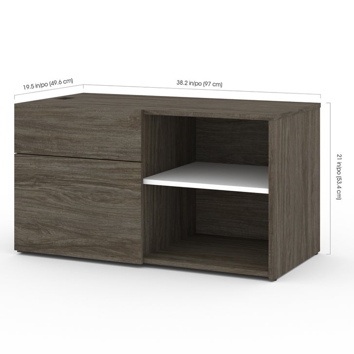 Bestar Viva L-shaped Height-adjustable Workstation