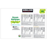 Kirkland Signature Organic Juice Assorted Flavours, 40 x 200 mL
