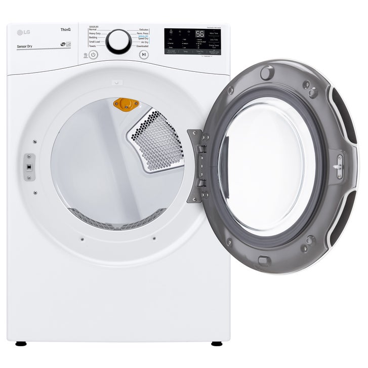 LG Laundry Bundle 5.2 cu ft. Front Load Washer and 7.4 cu ft. Gas Dryer with Stacking Kit