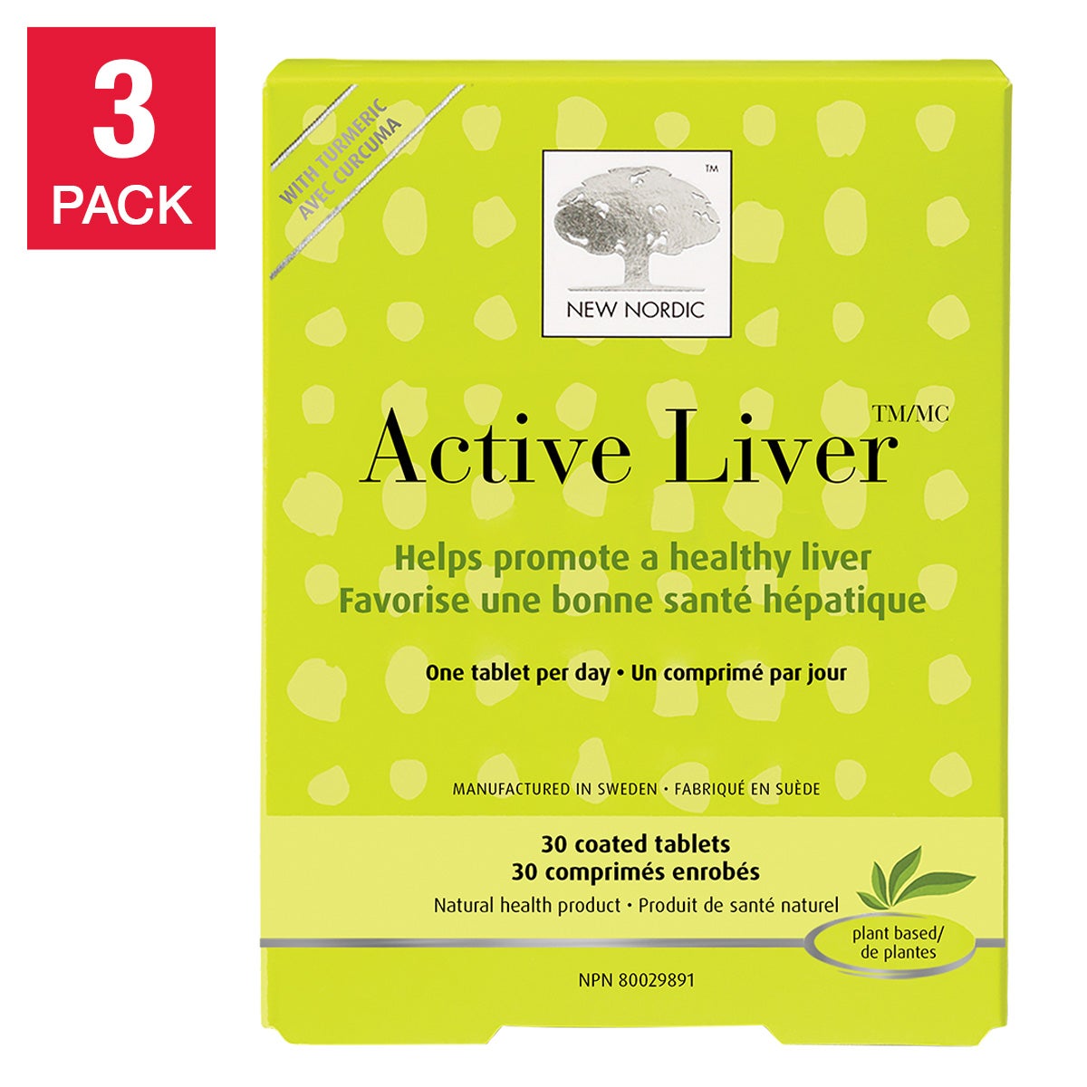 New Nordic Active Liver 3 x 30 Tablets