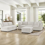 Thomasville Tisdale 6-piece Fabric Sectional with Storage Ottoman