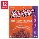 Big Chief Beef Jerky, 12 × 80 g