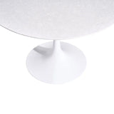 Orchid Round Solid Quartz Dining Table, 111.8 cm (44 in.) diameter