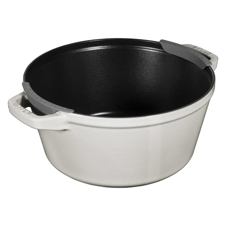 STAUB Stackable Cast Iron Dutch Oven Set, Medium, 4-piece