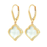 Clover Shape Mother of Pearl Earrings