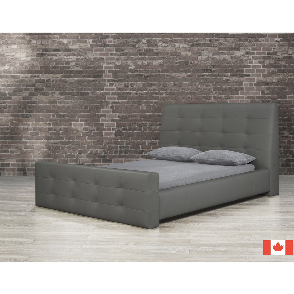 Venice Top Grain Leather Bed