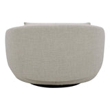 Spin Beige Round Fabric Chair