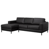 Galleria 2-piece Top Grain Leather Left-hand Facing Sectional
