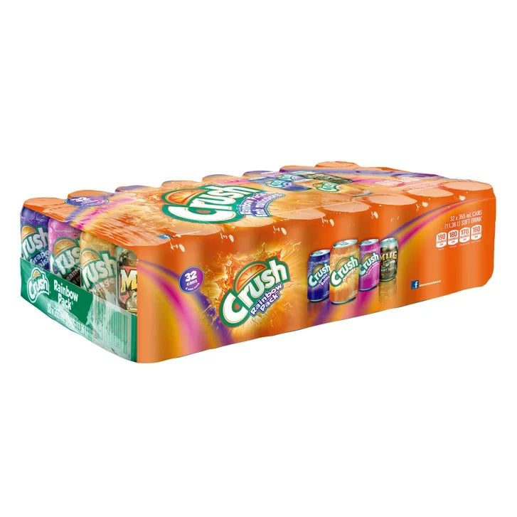 Crush Rainbow Pack 355 mL 32-pack