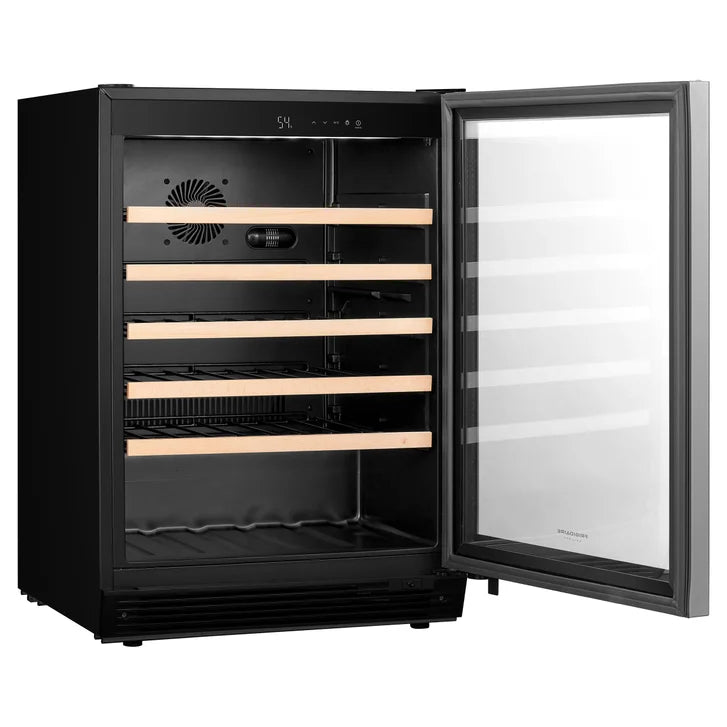 Frigidaire 24 in. Stainless Steel Built-in or Freestanding 57 Bottle Wine Cooler with Reversible Door