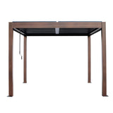 Kaslo Aluminum Pergola with Wood Finish