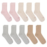 Lemon Casual Ribbed Low Crew Socks, 10-pack