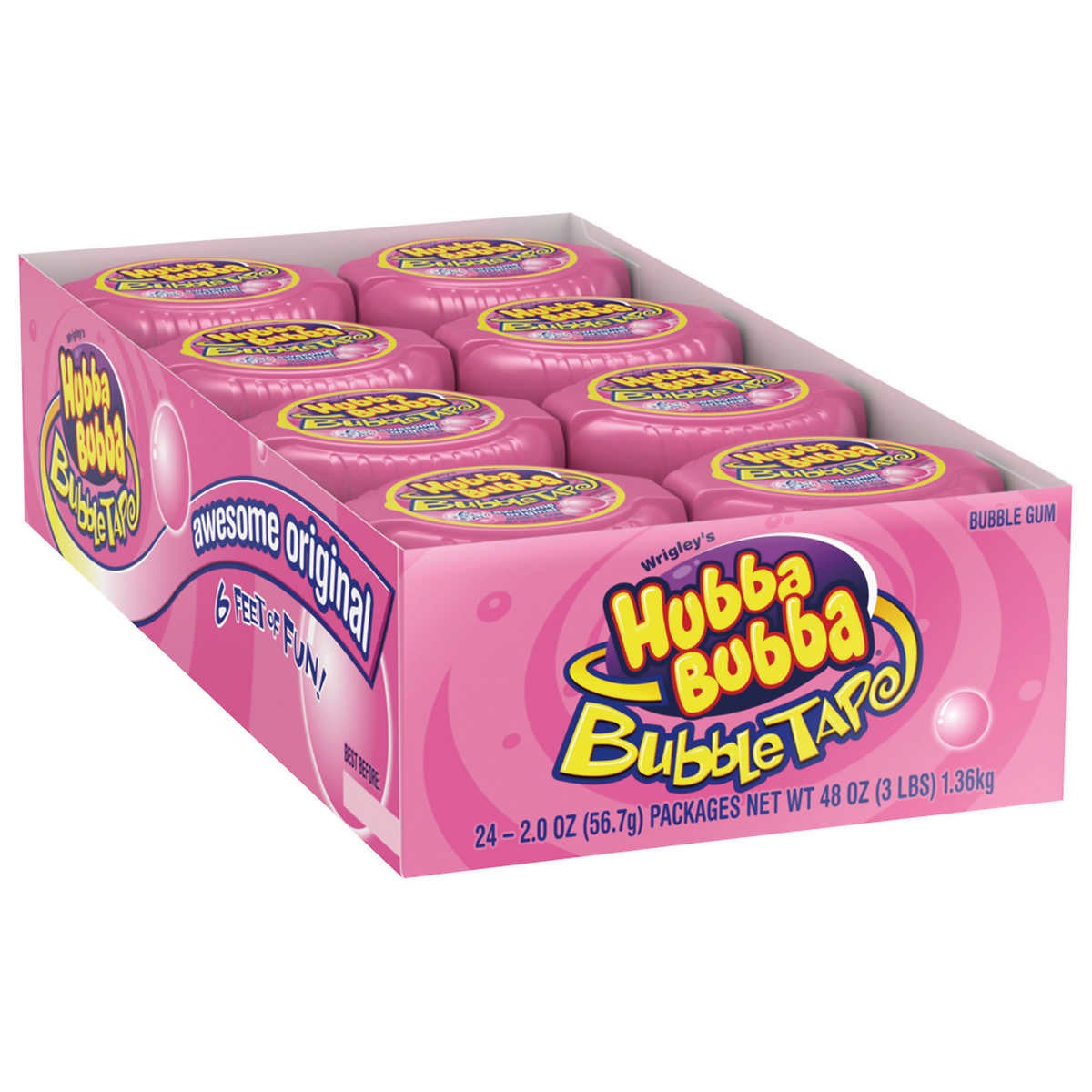 Hubba Bubba Bubble Tap Awesome Original, 12 × 56 g