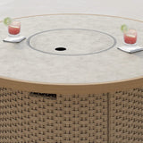 Niko Heritage 5-piece Patio Conversation Set with Fire Table