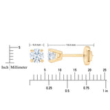 Round Brilliant Diamond Stud Earrings (0.70 ctw)