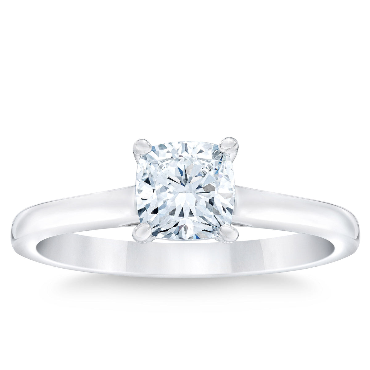 Cushion Cut Diamond Solitaire Ring (1.00 ct)