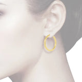 High Polish Hoop Earrings
