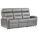 Simply Comfort Power Reclining Sofa, Dark Grey