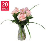 Romantic Rose Mini Bouquets, 20-pack